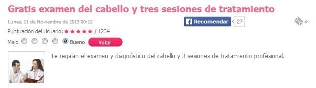 Muestras gratis de belleza - Examen capilar Muestras gratis de belleza - Examen capilar