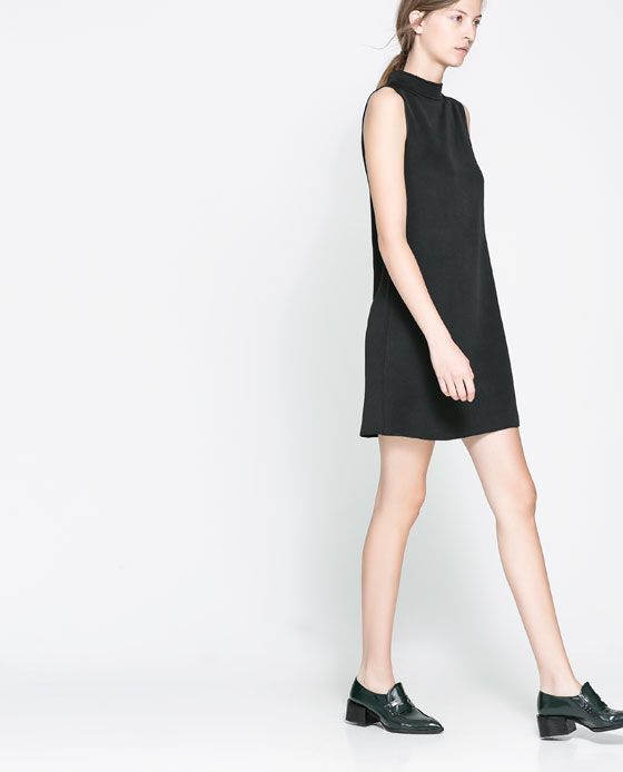 Rebajas de Zara 2014 - Vestido cuello chimenea Rebajas de Zara 2014 - Vestido cuello chimenea
