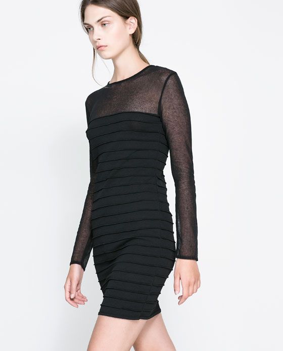 Rebajas de Zara - Vestido dobleces Rebajas de Zara - Vestido dobleces