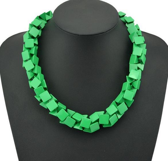 Collares de imitación - Collar de cubos Collares de imitación - Collar de cubos