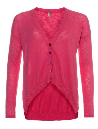 Catálogo de Benetton Premamá - Cárdigan rosa Catálogo de Benetton Premamá - Cárdigan rosa