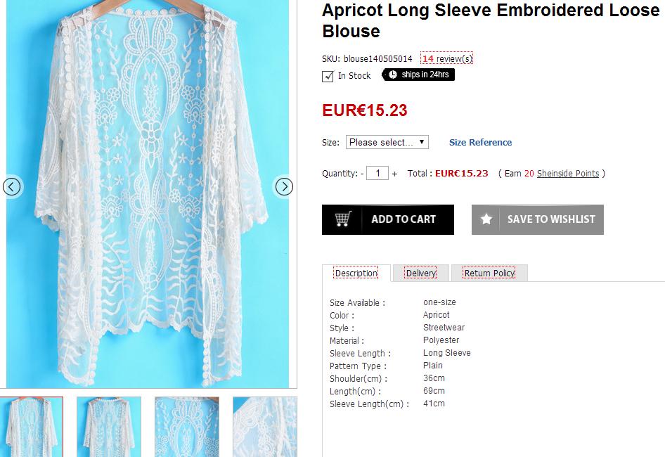 Selección de Sheinside - Chaqueta de crochet Selección de prendas para el verano - Chaqueta de crochet