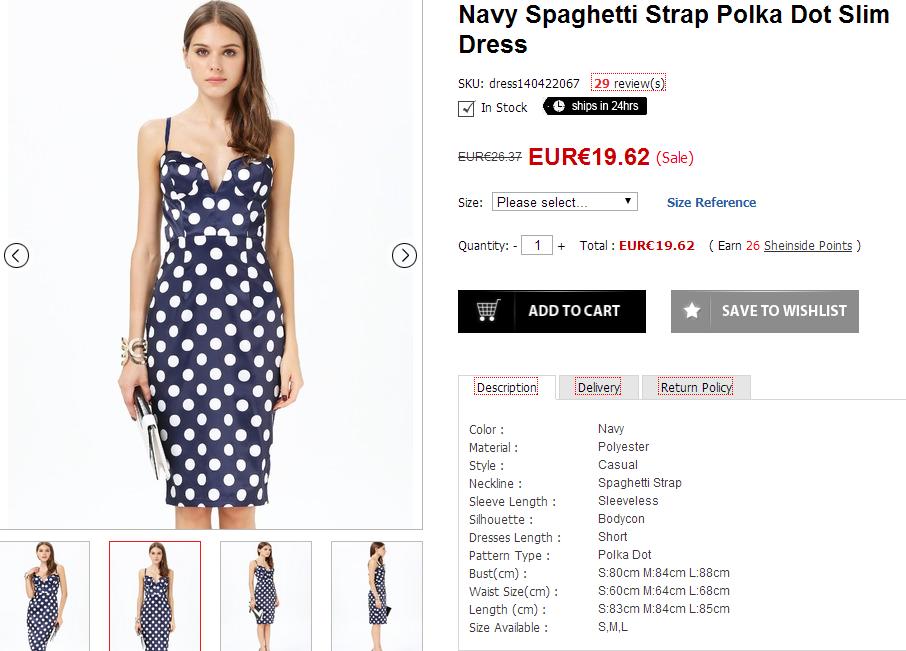 Selección de Sheinside - Vestido de lunares Selección de prendas para el verano - Vestido de lunares