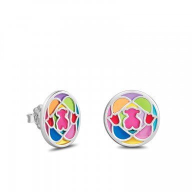 Pendientes Tous de plata con colores Pendientes Tous de plata con colores