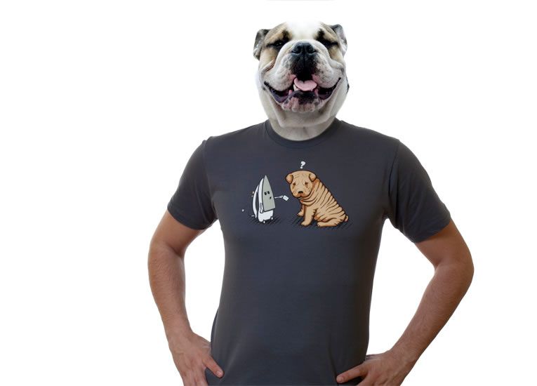 Camisetas originales baratas online - Perro plancha