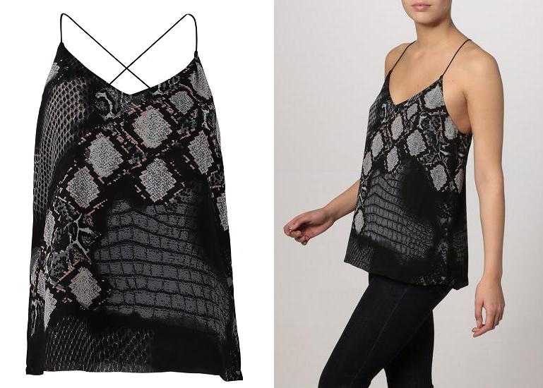 Blusa de fiesta con estampado animal