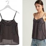 Blusas de fiesta con bordados en dos colores 2