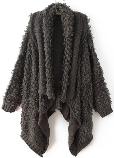 Chaqueta de punto del revés grueso