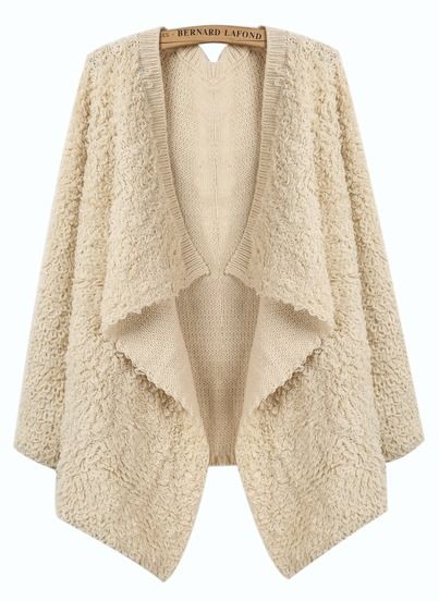 Chaqueta de punto del revés