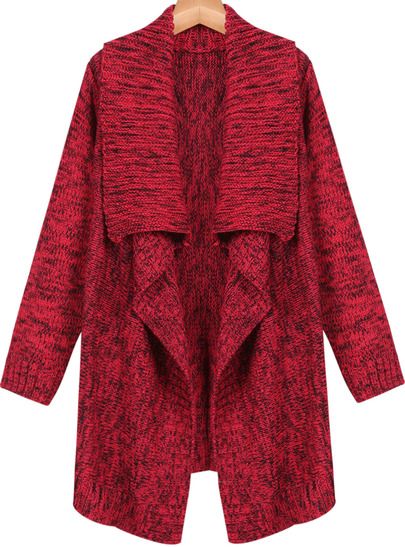 Chaquetas de punto con cuello amplio en dos colores