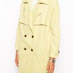 Gabardina amarillo clarito