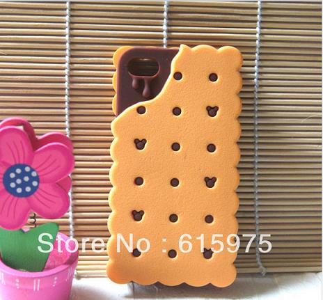 Funda para iPhone de galleta con chocolate Funda para iPhone de galleta con chocolate