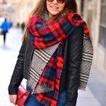 Maxi Bufanda tartan de Zara