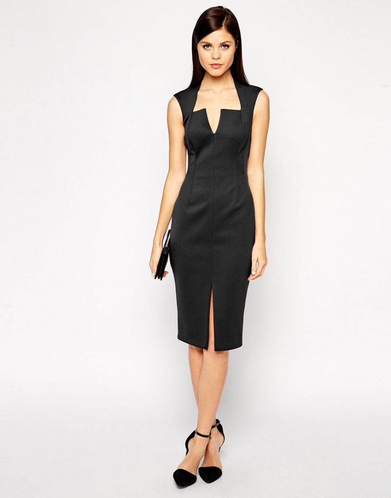 Vestido tubo negro Vestido tubo negro