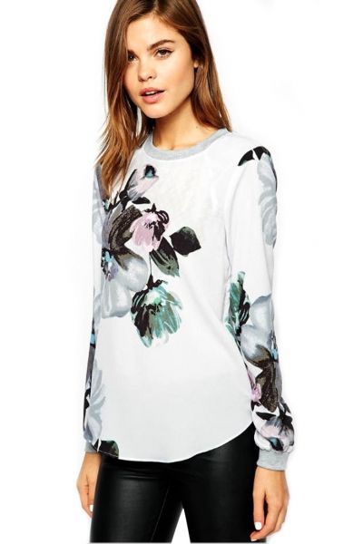 Sudadera de flores