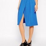 Falda cruzada media pierna