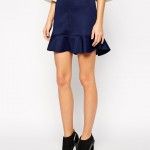 Mini falda de neopreno