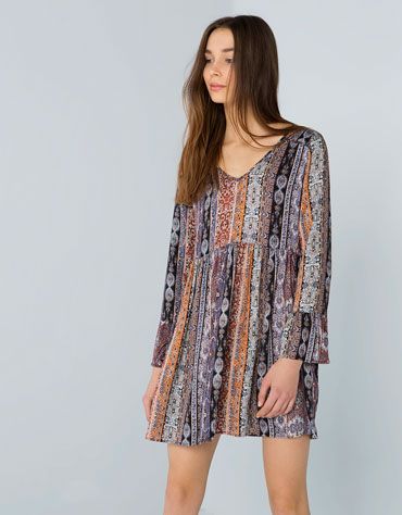 Vestido boho de rayas
