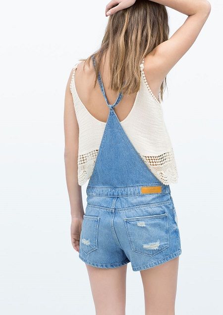 Petos vaqueros de Zara