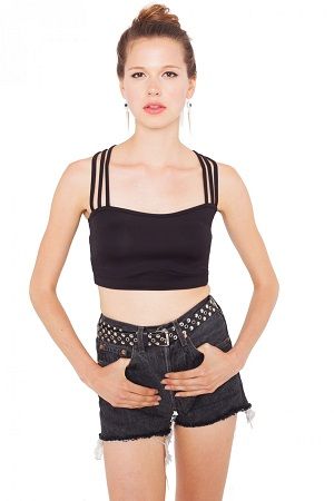 Shorts de tiro alto Levis