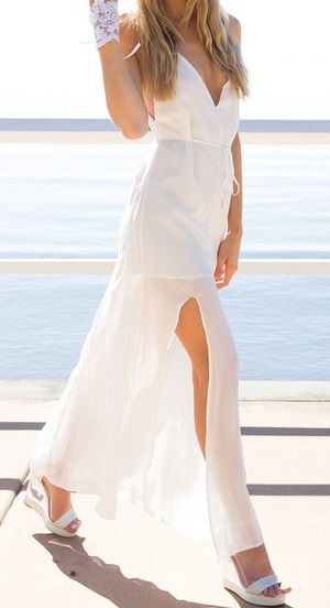 Vestido blanco ajustado