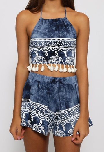 Conjunto boho dos piezas