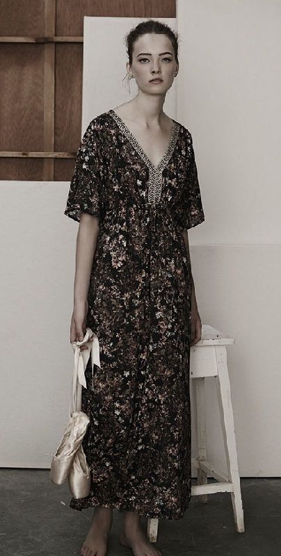 Vestido largo de flores