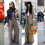 Pantalones palazzo con chaqueta