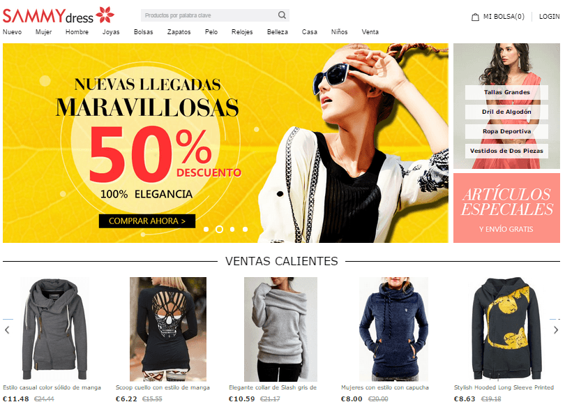 Tiendas chinas ropa baratas - Sammydress