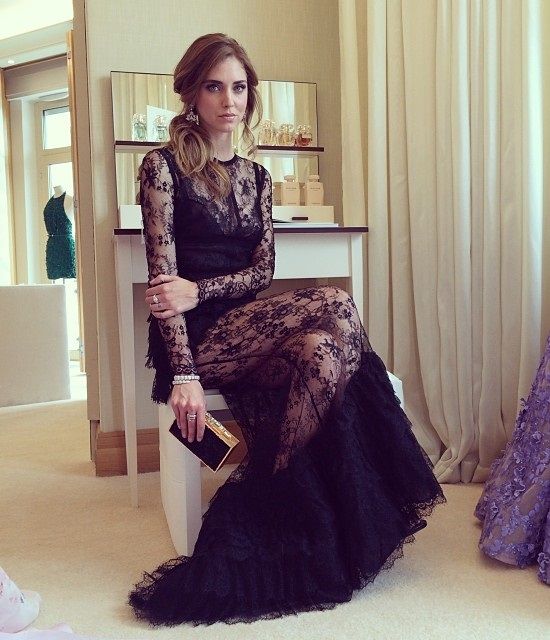 Chiara Ferragni vestido de fiesta
