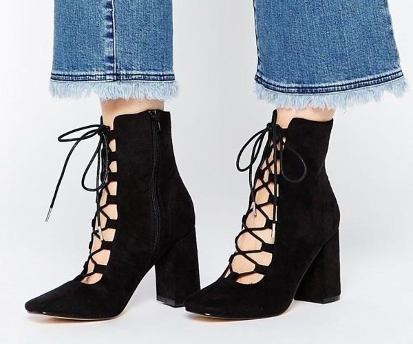 Botines de cordones baratos