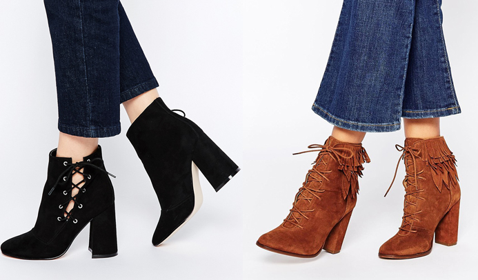 Botines de tacón baratos