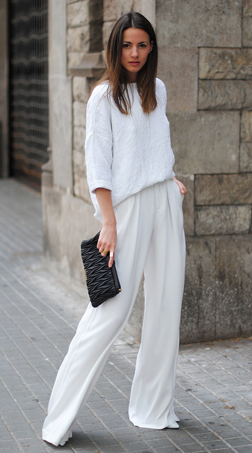 Look total white Look total white