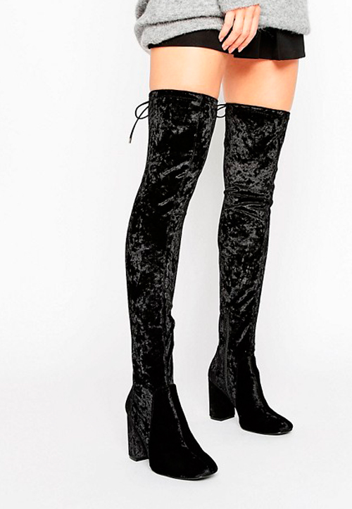 botas de terciopelo