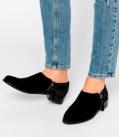 botines de terciopelo