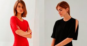 mujeres con vestidos cortos