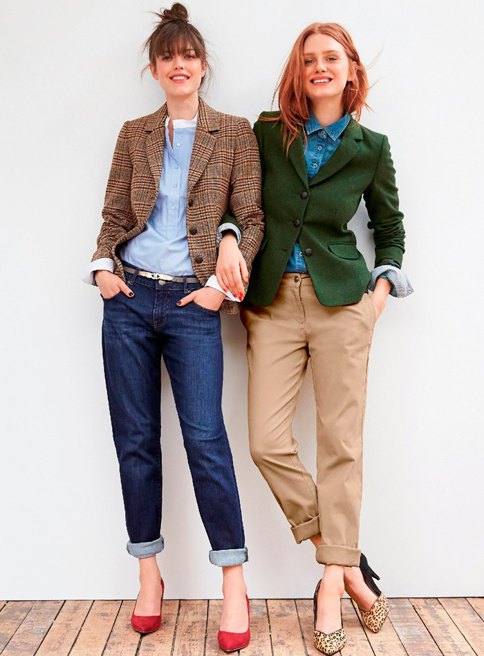 look chaqueta de cuadros