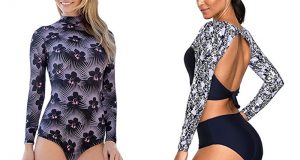 trajes de baño con manga larga mujer