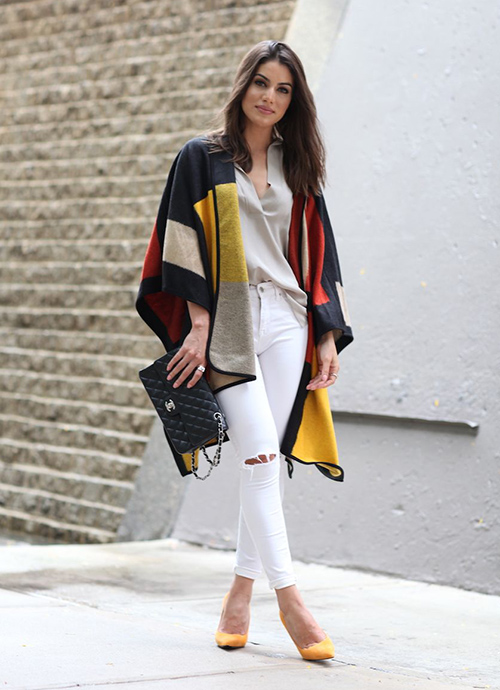 ponchos de lana para mujer