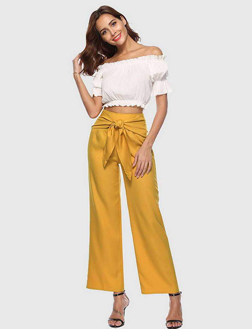 ▷ 【 Cómo Llevar Unos Pantalones con Lazo en la Cintura 】 ®