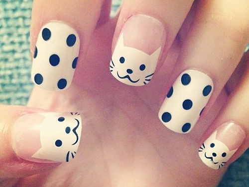 cat nail art