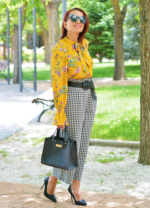 blusa estampada volantes blusa estampada volantes