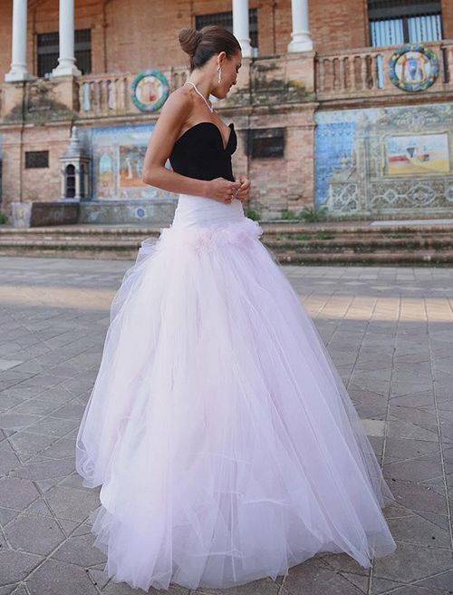 trucos no pisar un vestido largo