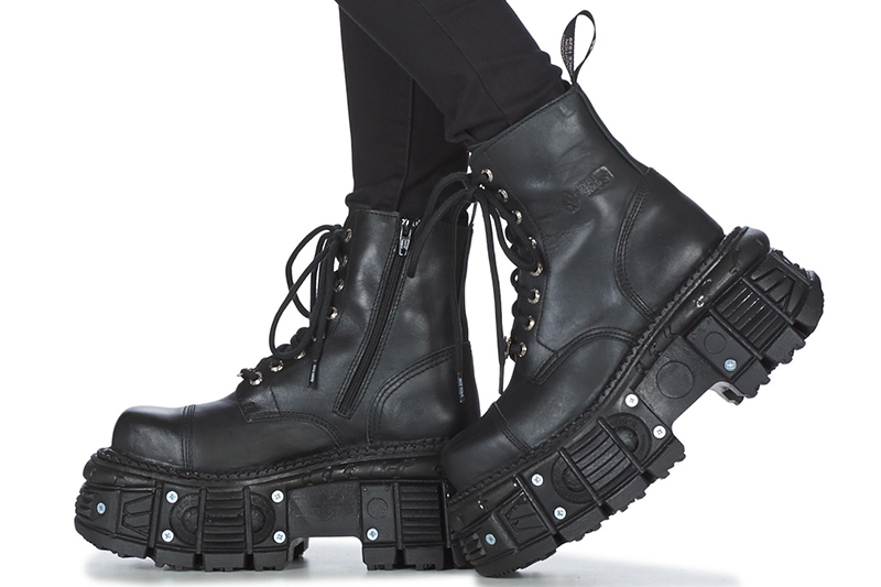 botas altas plataforma