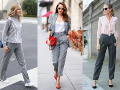 cómo combinar pantalón gris