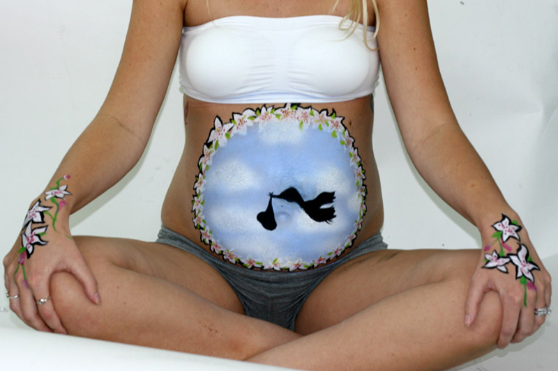 imagenes de embarazadas pintadas