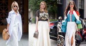 look falda larga mujer