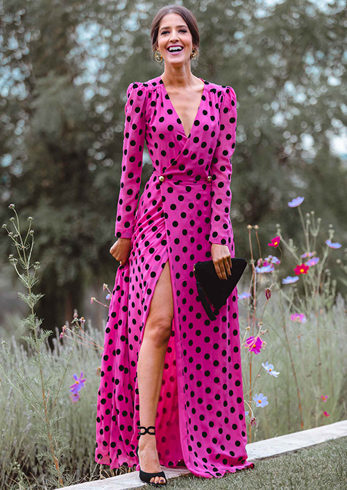 falda lunares invitada boda falda lunares invitada boda