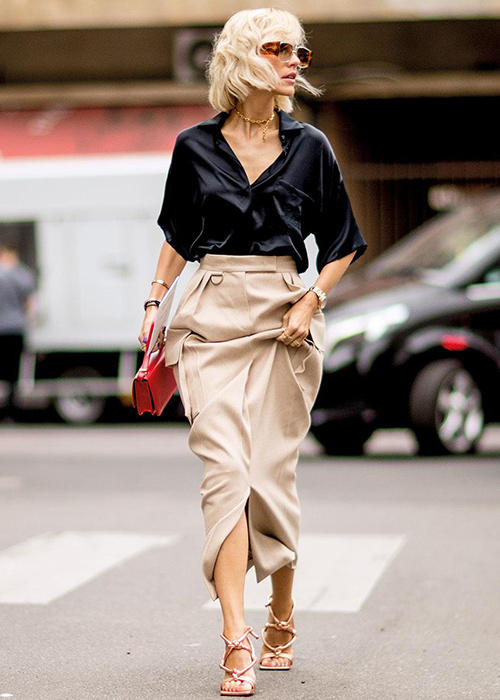 looks camisa negra mujer