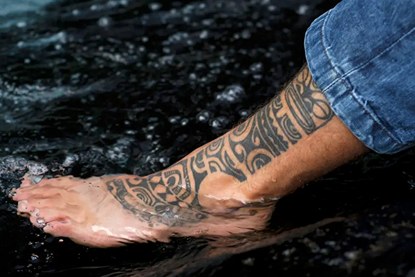 tatuaje recien hecho y curado